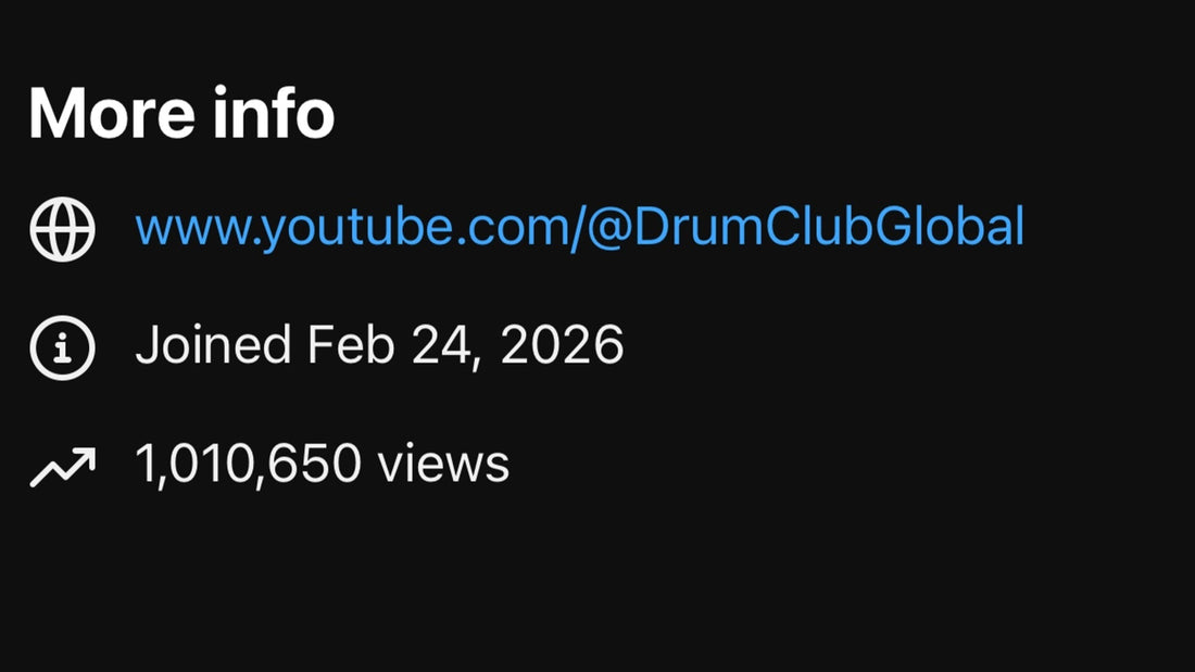 Drum Club Global Surpasses 1 Million YouTube Views in Just Over 60 Days