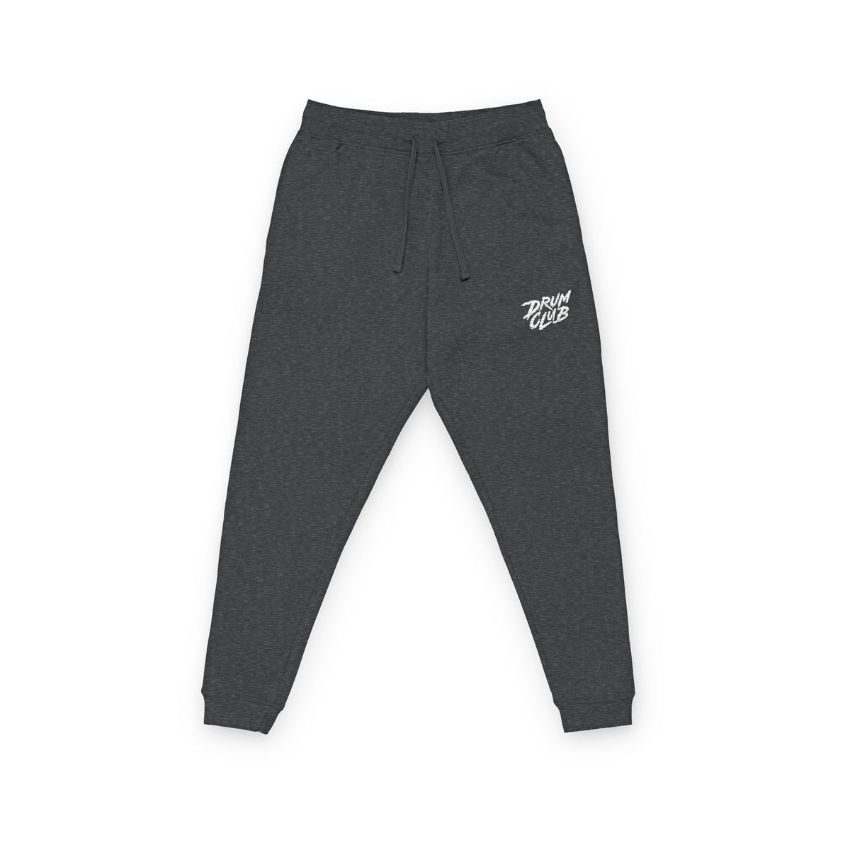 DRUM CLUB Brush Embroidered Fleece Joggers — Charcoal Heather