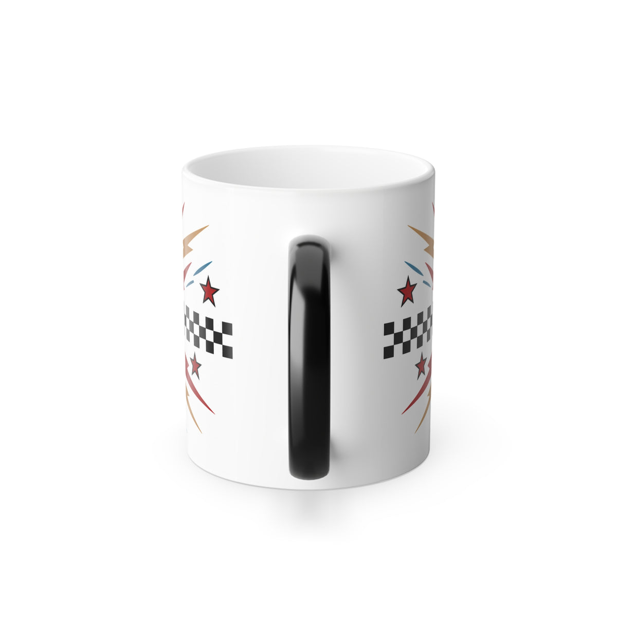 DRUM CLUB Color Morphing Mug – White Vintage Drum Kit Edition, 11oz