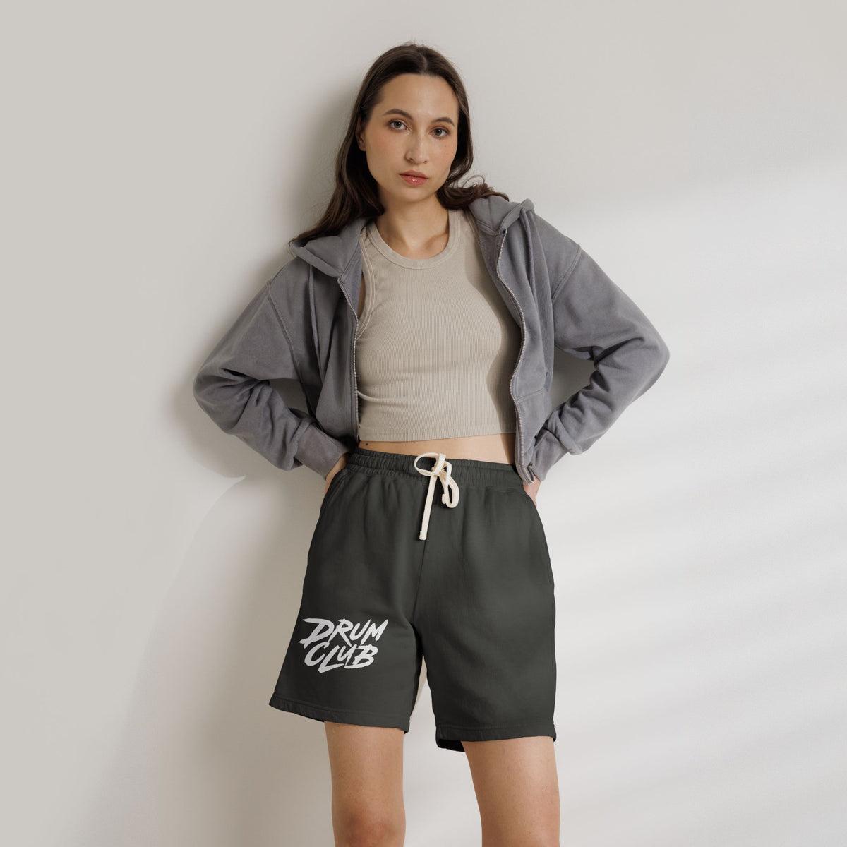 DRUM CLUB Brush Garment-Dyed Fleece Shorts | Unisex