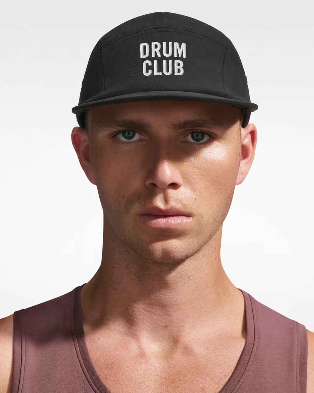DRUM CLUB black five panel cap