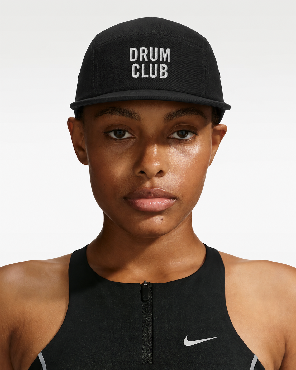 DRUM CLUB five panel cap woman model