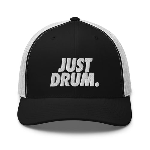 Fresh white hat for drumming in style